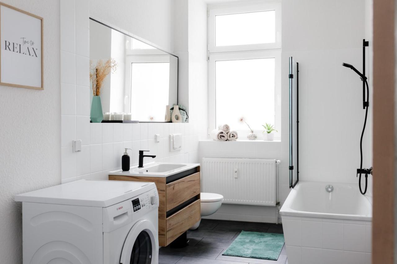 Modernes Apartment Lieblingsfleck I 2 Schlafzimmer I 4 Betten I Zentrumsnah Eberswalde Kültér fotó