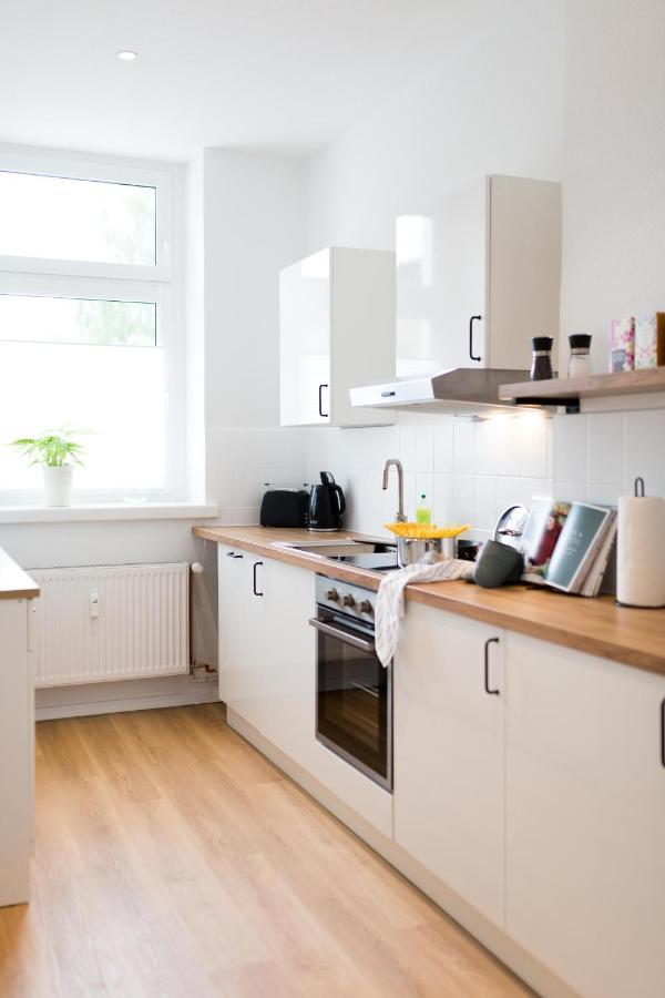 Modernes Apartment Lieblingsfleck I 2 Schlafzimmer I 4 Betten I Zentrumsnah Eberswalde Kültér fotó