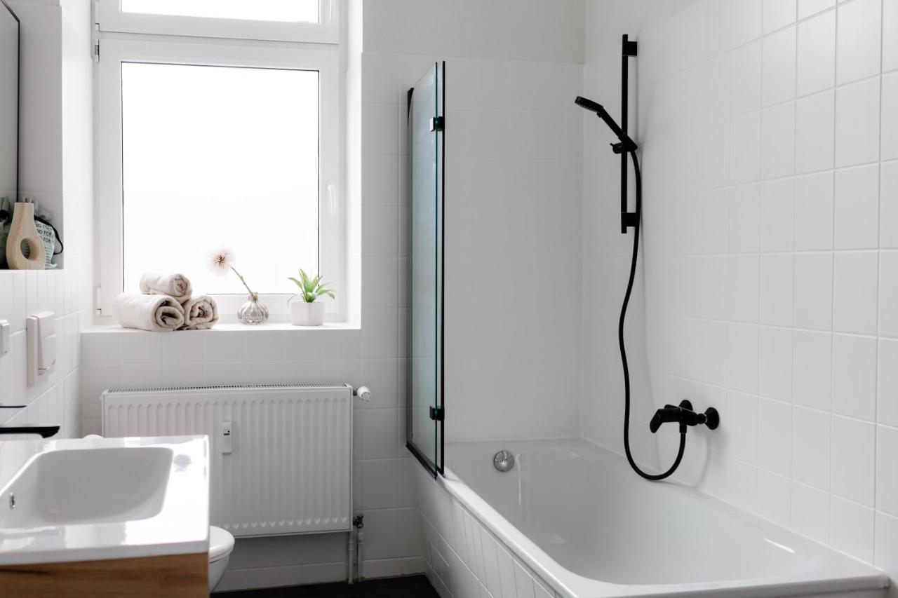 Modernes Apartment Lieblingsfleck I 2 Schlafzimmer I 4 Betten I Zentrumsnah Eberswalde Kültér fotó